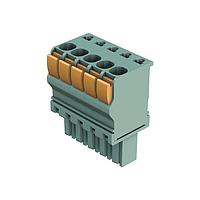 Khối đầu nối cắm được har-flexicon, 20 chân cái, ngang, với đầu nối lò xo nhấn - 30-14AWG, 11Amps, bước chân 3.50mm HARTING 14312014102000
