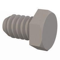 Essentra Components 010256H012 Cap Screw Hex Unslotted Bolt, #2-56 Thread, 1/8 Lg