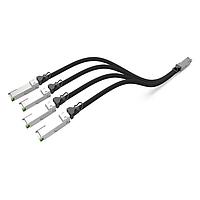 Cáp Ethernet / Cáp Mạng QSFP-DD đến (4) ZQSFP+ 26AWG 3.0M Molex 206566-3030