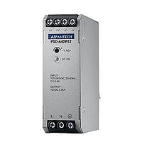 Advantech PSD-A40W24 스위칭 공급 DIN 레일 (24VDC; 22VDC ~ 27VDC)