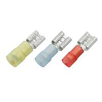 Đầu bấm đôi Nylon, Đầu bấm đôi cái, 16-14 AWG, .032 x .205 KS Terminals FDNYD2-205(8)