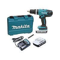MAKITA HP488DWE Cordless Hammer Drill (BL1815G*2+DC18WA; 18V)
