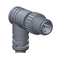 Amphenol LTW 8-03AMMM-SR7A03 Sensor Cables / Actuator Cables M Series Sensor Connector, M8, A Code, Metal, 3A, 03 pins, Male Connector, Male Contact, Right Angle, Screw Thread, Overmolded, Length 3000mm, IP67