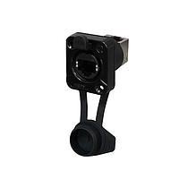 Đầu nối REAN ổ cắm Ethernet CAT5e kín khí dòng D - 90 độ hướng lên cấp tín hiệu RJ45 REAN RRE8F-Z-011-1