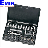 Bộ tuýp 1/4", 25 chi tiết/ cần tự động ( hệ mét/inch) SATA 09131