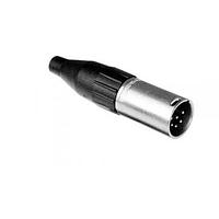 Đầu Nối XLR 6 Cực Đầu Cáp XLR Đực, Tiếp Xúc Gia Công, Màu Đen, Đóng Gói Số Lượng Lớn Amphenol Audio AC6AMBBULK