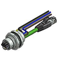 Amphenol CONEC 57-02425 Ethernet Cables / Networking Cables ENP-17-1-FSH2PBU4PEDST4-45S-RS8.33-2/2/G6/150/034