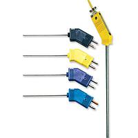 OMEGA GEQIN-14U-24 표준 크기 커넥터가 있는 저소음 열전대 프로브 (Thermocouple, E, 820 °C)