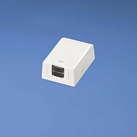Panduit CBXS1IW-A Surface Mount Box Surf Mount Box 1 Port Shuttered Of