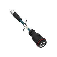 Molex 1300480211 イーサネットケーブル / ネットワーキングケーブル M12 D-CODE オス - メス RJ45
