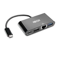 Tripp Lite U444-06N-H4GUBC USB Type-C to Ethernet, HDMI, PD Charging, USB 3.1 USB3.1 TYPE-C TO ULTRA HDMI AD
