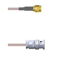 Amphenol Custom Cable Q-3B00J0005120i RFケーブルアセンブリ SMA-SP/BNC-SP G316 120I