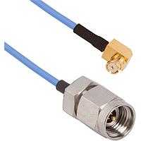 Amphenol SV Microwave 7012-1066 RF Cable Assemblies SMP F R/A - 2.92mm M C/A for 0.017 OAL 6