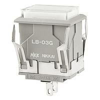 NKK Switches LB03GW01-01-JB Panel Mount Indicators - Neon & Incandescent RECT GRAY BODY NEON LAMP CLEAR/WHITE CAP