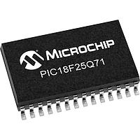 Microchip Technology PIC18F25Q71-I/SO MCUs 32KB Flash, 2KB RAM, 2x OPA, 12-bit differential ADCC with context, 8/10-bit DAC