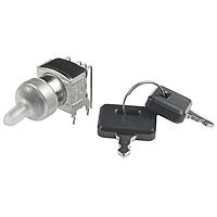 NKK Switches SK24DG30 キー ロックスイッチ ON-ON-ON 3ポジション キー取り外し可能 RA PC