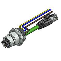 Cáp Ethernet / Cáp Mạng ENP-17-1-FSPBU2PEDST4-V3-45S-RS8.33-2/2/G6/150/034 Amphenol CONEC 57-02614