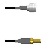Amphenol Custom Cable Q-2N02Z0008012i RF Cable Assemblies N-SP/SMA-SJ RG58 12I