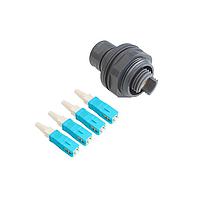 Cáp lắp ráp đầu nối Jam Nut đa chế độ 4 kênh sang đầu nối SC Bulgin PXEB5413B002