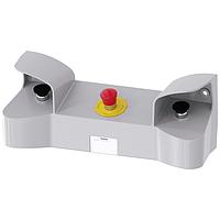 Thiết bị điều khiển ENC KIM LOẠI, điều khiển 2 tay màu đen MH có nút dừng khẩn cấp SIEMENS 3SU18533NB001AA1