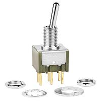 Công tắc gạt mini DPDT BẬT-KHÔNG-BẬT NKK Switches M2022SS1G03