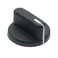 Davies Molding 1506-K ツーショットスカート付きコントロールノブ ブラックスプリングスカート付きコントロールノブ