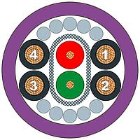 Cáp Hybrid CBL PB ECOFAST 2 Đầu Nối 1.5M SIEMENS 6XV18603PH15