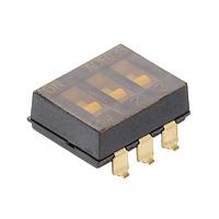 AMP Connectors - TE Connectivity ADF03ST04 ສະຫນັບ DIP SWITCH DIP FLUSH 3POS SMD