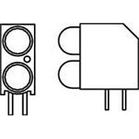 Đèn Báo LED Bảng Mạch Màu Đỏ/Xanh Lấp Lánh Dialight 552-0711F