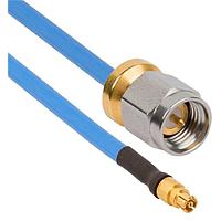 Amphenol SV Microwave FSSMPM-085-MSLPSMA-120 RF Cable Assemblies SMPMStraight F SMA LowProfile M 12"Cable