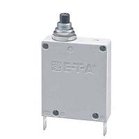 E-T-A Circuit Breakers 3400-IG8-P10-8A Thermal-Magnetic Single pole thermal-magnetic circuit breakers with tease-free, trip-free, press-to-reset, snap action mechanism (R-type TM CBE to EN 60934; M-type with manual release (-H). Available with fast acting and standard magnetic tripping cha