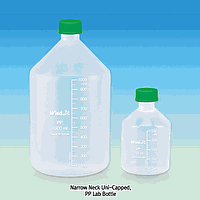 Chai, Vuông, PP, W-N, có Nắp Uni-Cap, GL45, 500/50㎖, 74×h176 mm 5/Cái. 5/Hộp. DaiHan DH.Bot3184.4