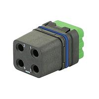 Eaton Souriau-Sunbank 8MQ2M0412BAES モジュラーコネクタ - プッシュプル MQuick モジュール、シール付き、コンタクトなし、キャップ付きで納品