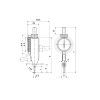 Mahr 4308985DKS Test Indicator (801 SGE, ± .004")