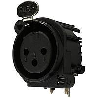 Io Audio Technologies IO-XLR3-F-EH コネクタ 3ピン XLR メス 横型 PCB実装 別接地ピン