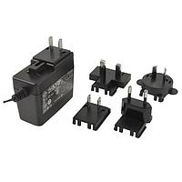CUI Inc SMI24-12-V-ST Interchangeable Plugs ac-dc, 12 Vdc, 2 A, SW, multi-blade, A/C/E/N/B, stripped and tinned, level VI