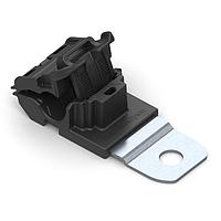 HellermannTyton 151-01922 Ratchet Clamp Ratchet P-Clamp, 0.24 - 0.54" Bundle Dia, 180 Long, 0.51" Hole Dia, PA66HIRHSUV/SS304, Black, 200/ctn