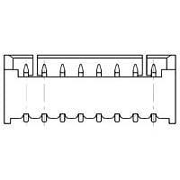 AMP Connectors - TE Connectivity 1734829-7 Shrouded 7 POS HDR R/A 1.25mm