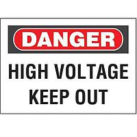 Panduit PPS0710D73 Labels and Signs ADH Sign Poly 'Danger High