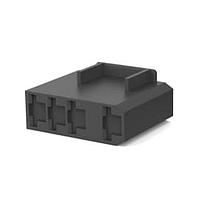 AMP Connectors - TE Connectivity 1-520987-4 Headers & Wire Housings 250 FASTON HSG.,REC.,4 POS,BLACK