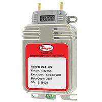 Dwyer 610-25C-DDV Low Differential Pressure Transmitters, ± 0.25% or ± 0.5% FS Accuracy (Differential, 0.25 inH₂O, Barbed Fitting, 3/16 in, Fire Retardant)