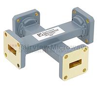 Fairview FMWCP1041 40 dB WR-42 Waveguide Crossguide Coupler With UG-595/U Square Cover Flange from 18 GHz to 26.5 GHz