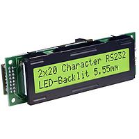 Màn Hình LCD Ma Trận Điểm 2x16 Màu Vàng/Xanh Lục Giao Diện RS-232 DISPLAY VISIONS EA SER162-BNLEK