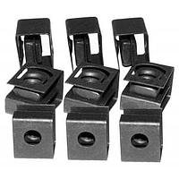 Hammond Manufacturing 1421N250 Rack Rail Clip Nut 10-32 Black Round Clip Nut, Pack 250