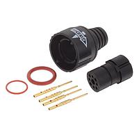 Amphenol Alden 300482 Connectors Ovr Mld Sldr Cup Plg Kit Cbl Mnt 4P 22AW