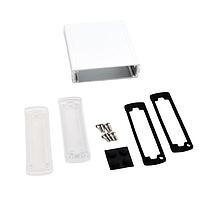 Vỏ hộp PCB Vỏ nhôm đùn màu bạc có nắp nhựa (1.4 x 4.5 x 4.7 inch) Bud Industries EXN-23354-SVP