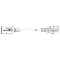 Volex VL-2300-21-150 AC Power Hospital Grade Extension Cord 10A/250V EUROPN HOSP 4FT 9IN (1.5M) BLAC