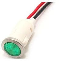 Mallory Sonalert FL1P-12QW-2-G12V Indicators LED GRN 12MM SNAP 12VAC/DC