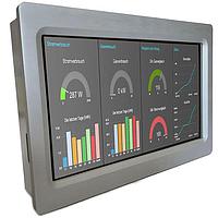 Industrial Shields 003002000300 멀티터치 터치베리 PI 10.1 4B 2GB RAM 포함 (패널 PC 산업용 EMC 알루미늄 - 라즈베리 파이 4B 2GB RAM 포함 + Raspbian이 포함된 uSD 카드)