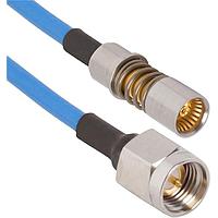 Amphenol SV Microwave 7093-0182 RF Cable Assemblies D38999 Socket Cont. SMA Male 12 IN Cable